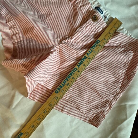 Old Navy Coral Stripe Women’s Casual Shorts - Picture 7 of 10